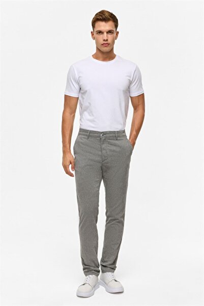 SÜVARİ Siyah Slim Armürlü Pantolon