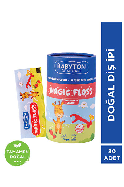 BABYTON Magic Floss Çocuklara Özel Hassas Diş İpi 30 Adet