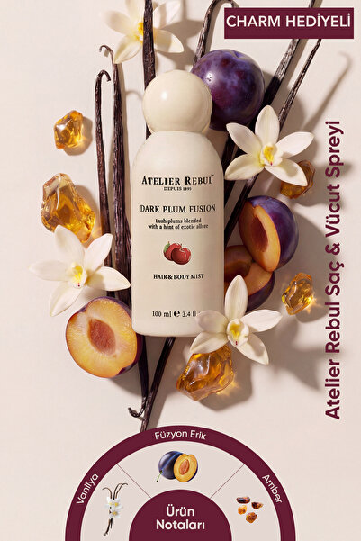Atelier Rebul Dark Plum Fusion Erik ve Vanilya Amber Saç & Vücut Spreyi 100 m...