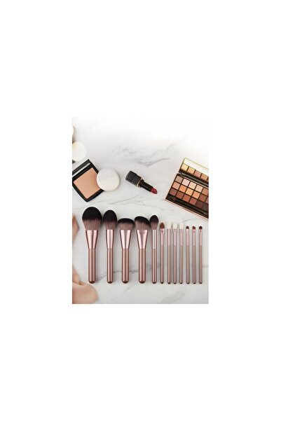 Energy Generic 12-Piece "Lilac" Makeup Brush Set – Soft Synthetic Fibers with...