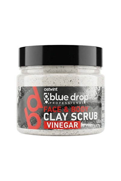 BLUE DROP Scrub de argilă pentru față și corp cu oțet - 480 ml