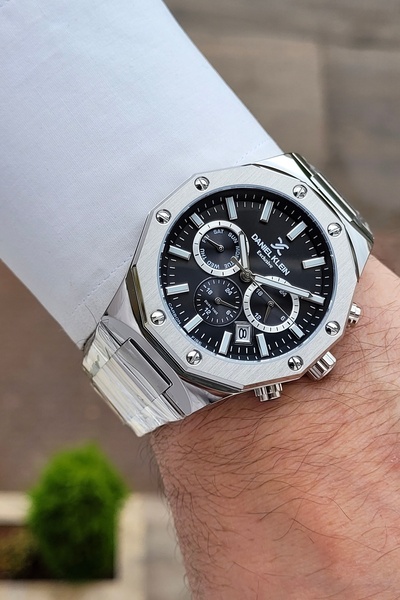Daniel Klein Kadranı Black Kordonu Silver Renk 43 Mm 24 Ay Garantili Gösterge...