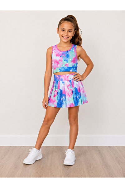 Melodikids KIZ ÇOCUK CROP ŞORT ETEK 3-13 YAŞ MAYO
