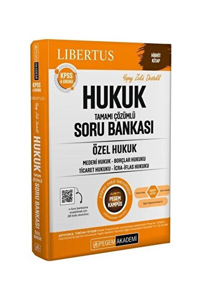 Anla Kazan Yayınları Pegem 2026 KPSS A Grubu Libertus Hukuk Özel Hukuk Soru B...