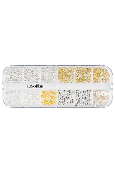 LUXORISE Strasuri pentru unghii, forme fantezie, 12 modele