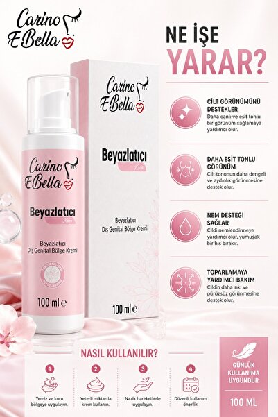 Carino E Bella Beyazlatıcı Krem 100 ML – Toparlamaya Yardımcı Bakım Kremi