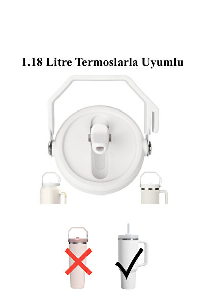 Kelira 1.18 LT Pipetli Termos Kapağı Saplı Sızdırmaz Sadece 1.18 LT Uyumlu Be...