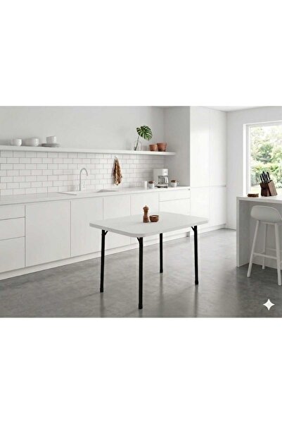 Bofigo Katlanabilir Balkon ve Bahçe Piknik Masası Beyaz