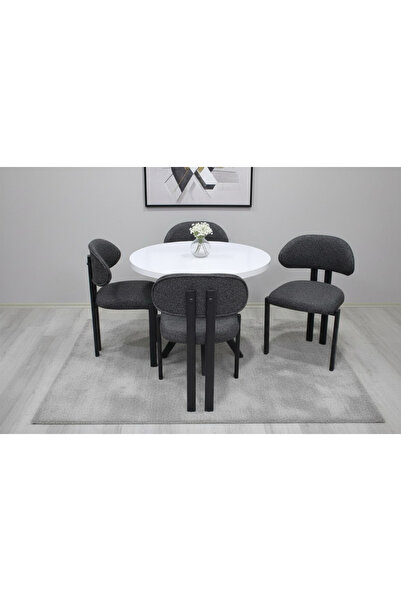 ROYALİSA TABLE CHAİR LOTUS 4KİŞİLİK MUTFAK MASA SANDALYE TAKIMI