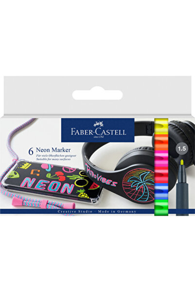 Faber Castell SET DE 6 MARKERE CREATIVE NEON FABER-CASTELL