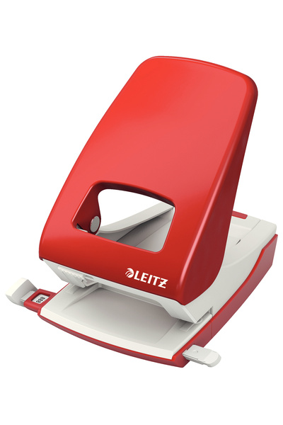 Leitz Perforator 40 coli Model 5138 Roșu metalizat
