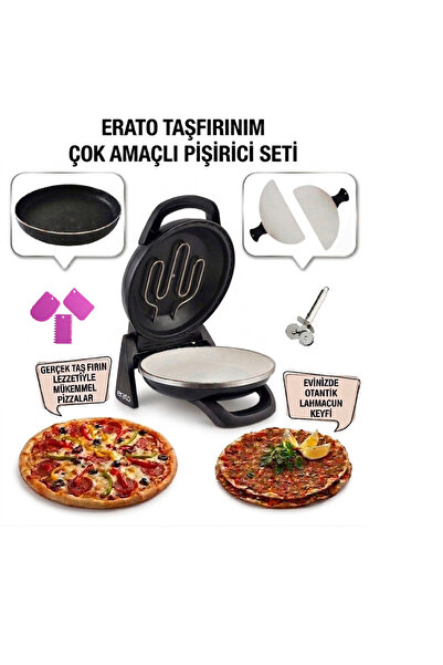 gözdehome Otomatik Pizza ve Lahmacun Makinesi Taşfırınım - SİYAH