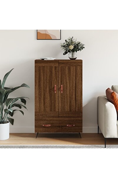 Concept Dulap înalt, stejar maro, 69,5x31x115 cm, lemn prelucrat