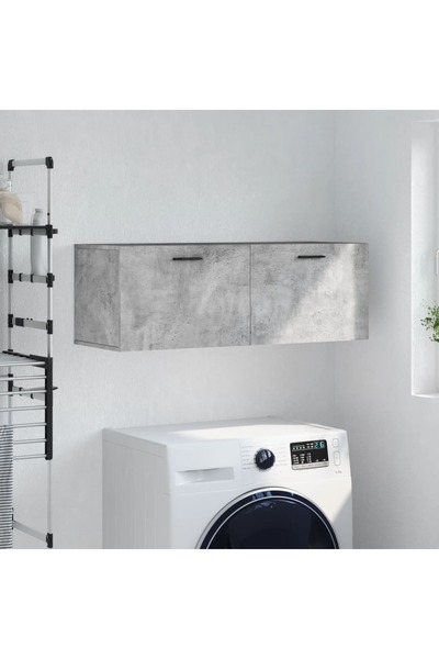 Concept Dulap de perete, gri beton, 100x36,5x35 cm, lemn prelucrat