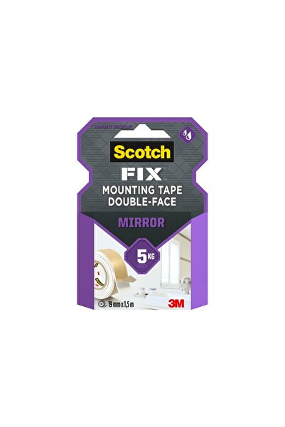 Scotch Bandă adezivă față-verso pentru montarea oglinzilor, 19 mm x 1,5 m, Sc...