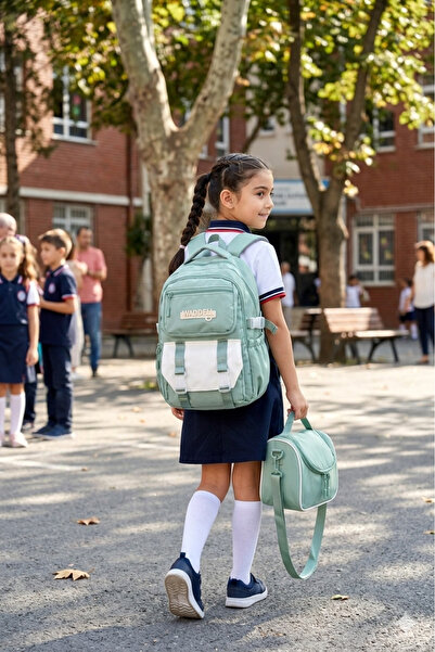 CANLOOR Waddell Licensed Twill Fabric Niss Model Water Green School Backpack,...