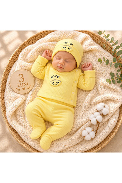 Bebelul Baby set 3 pieces yellow Cotton nanababy