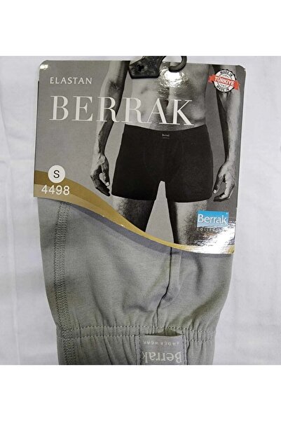 BERRAK İÇ GİYİM BERRAK 10'lu Paket Berrak 4498 Erkek Boxer-GRİ-XL