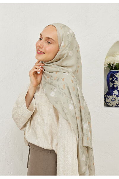 Freshscarfs Taş Soft Flowers Desen Rami Şal