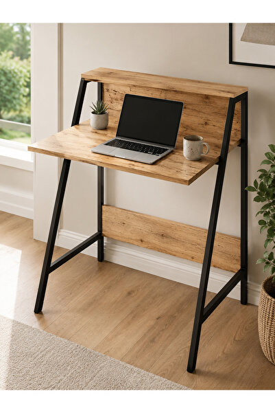 Desk with Shelf Laptop Computer Student Course Kids Young Room Makeup Kitchen Player Multi Purpose Table Piano
