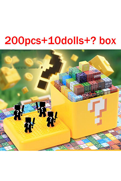 Choice1 200 قطعة - 10DOLL - أصفر، 200 قطعة من مكعبات البناء المغناطيسية مع صن...