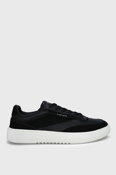 Lufian Isaac Men's Leather Sneaker Shoes Black