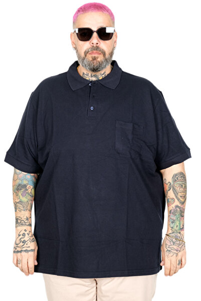 ModeXL Μπλουζάκι Mode XL με γιακά πόλο και τσέπη, Κλασικό 20550 Ναυτικό Μπλε