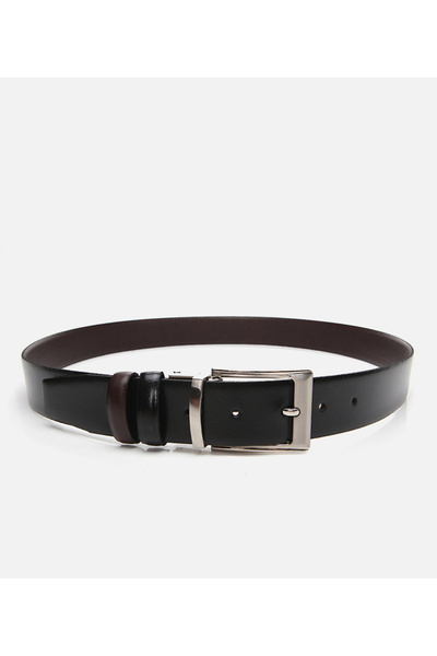 Hotiç Men's Leather Black Belt