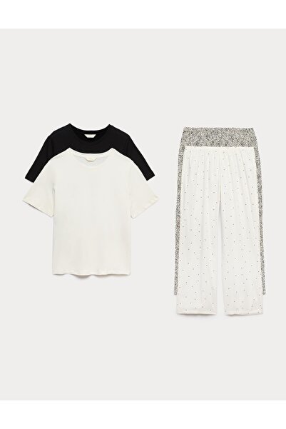 Marks & Spencer 2'li Pamuklu Pijama Takımı