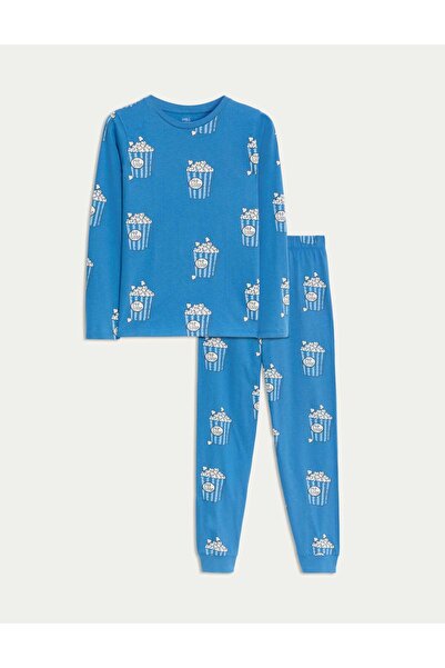 Marks & Spencer Patlamış Mısır Desenli Pijama Takımı