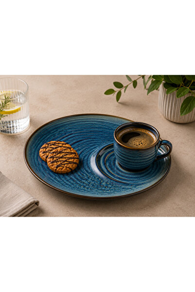 Bonnami Sapphire Sunum Tabağı 20x17 cm – Porselen Servis & Kahvaltı Tabağı