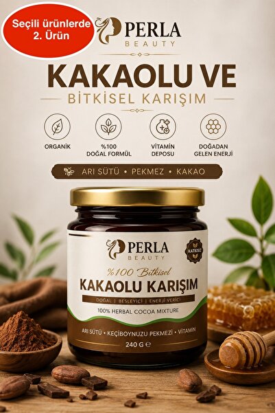 PERLA BEAUTY Vitamin Takviyeli Macun ,besin Destekleyici, Kakaolu, Pekmez, Ar...