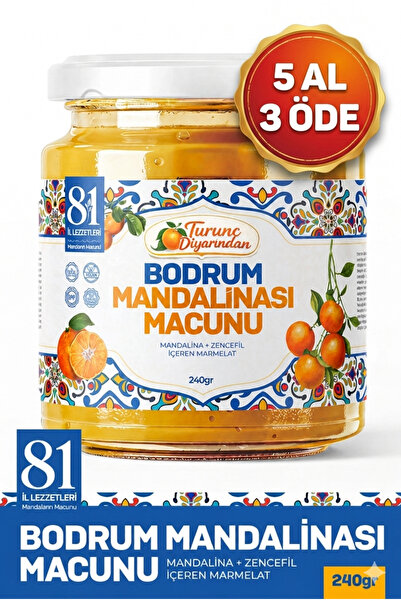 turunç diyarı 81 İl Bodrum Mandalina Macun 240 gr