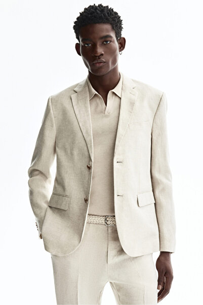 H&M Keten Ceket Slim Fit
