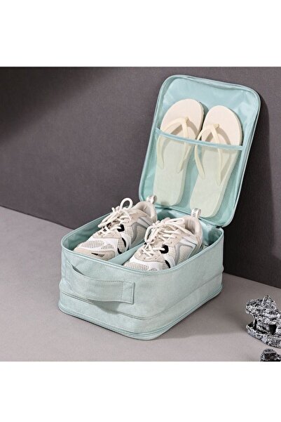 Arabest Travel Shoe Bag, Dustproof Gray Portable Shoe Carrier for Packing & F...