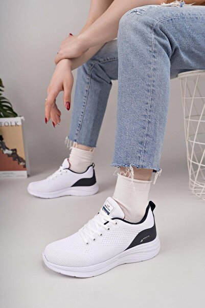 Nesil Shoes Bestof 648 White Navy 36-40 Unisex καθημερινά αθλητικά παπούτσια
