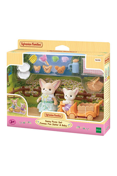 SYLVANIAN FAMILIES Sunny Picnic Set - Fennec Fox Sister And Baby 5698