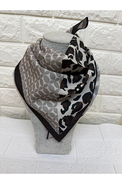 sema aksesuar Women's Geometric and Leopard Patterned Scarf Bandana - Gift