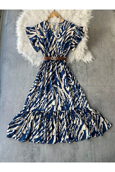 modabetce rochie de dama cu decolteu dublu lungime midi