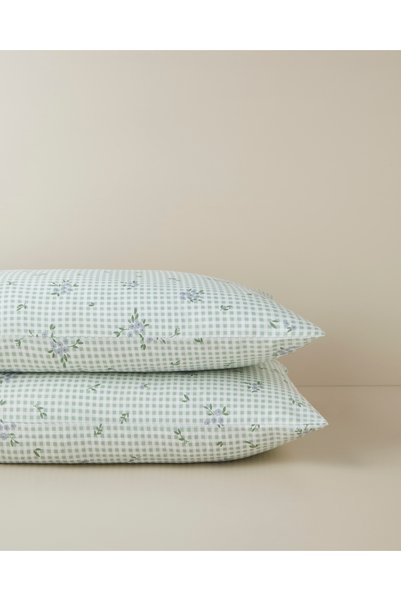 English Home Floral Breeze Easy-Iron 2-Piece Pillowcase 50X70 cm Green