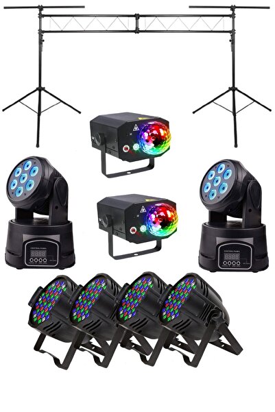 Quenlite Sahne Işık Sistemi Start Paket-3 (STAND LAZER LED PAR ROBOT)