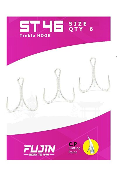 Fujin ST46 Üçlü Maket Balık İğnesi Üçlü Kanca