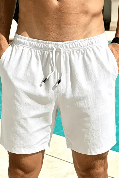 Oxmen Avant Garde Linen Shorts Summer Wear Anti-Sweat Anti-Show-Through Breat...