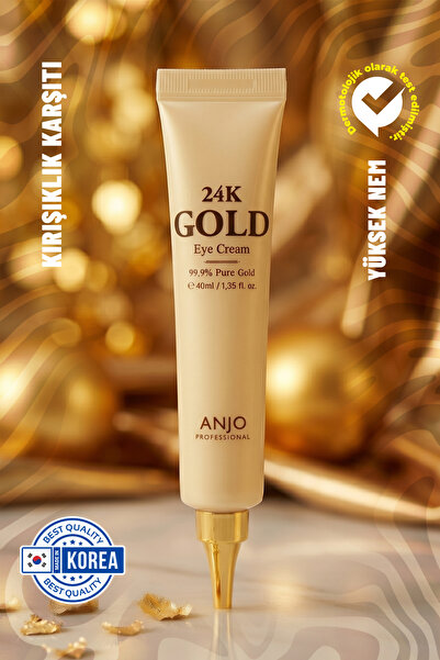ANJO PROFESSIONAL 24k Altın Özlü Kore Göz Kremi | Kırışıklık Karşıtı & Yoğun ...