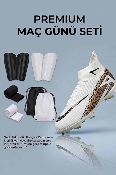 rekorsport Set de fotbal Crampon Halı Saha - Protecție pentru tibie, geantă d...