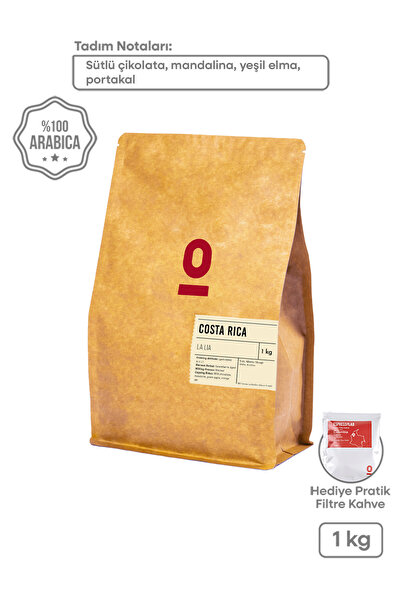 Espressolab Costa Rica La Lia 1kg – Sütlü Çikolata, Turunçgil ve Yeşil Elma T...