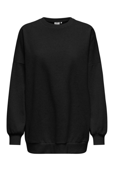 ONLY ONLDAZE L/S oversized O-NECK SWT Γυναικείο μαύρο φούτερ - 15335172