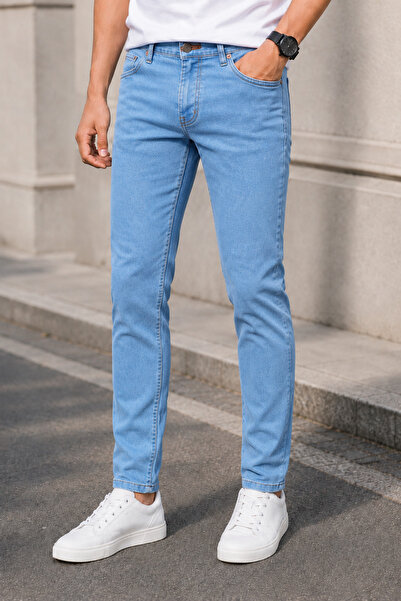 Ser Joven Pantaloni de blugi pentru bărbați, albastru deschis, slim fit mater...