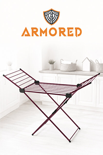 Armored Home Product Zırhlı-Kırılmaz-EXTRA KALIN BORULU Sağlam Çamaşır Kurutm...