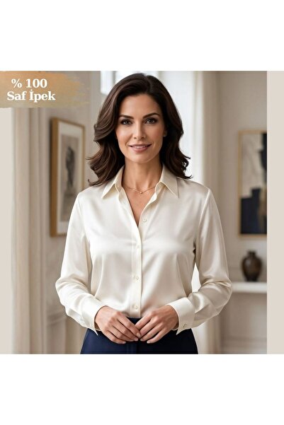Pure Silk Atelier % 100 Saf İpek Kadın Gömlek